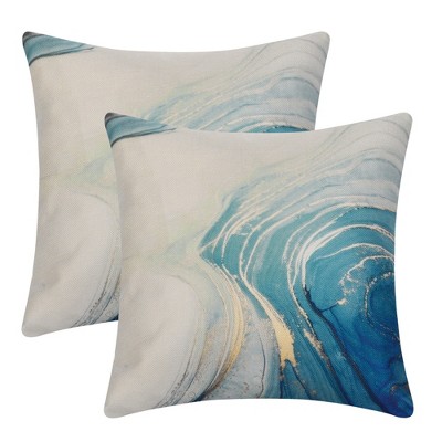Unique Bargains Sofa Home Bedroom Abstract Throw Decorative Modern Pillow Case 2 Pcs