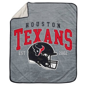 NFL Houston Texans Vintage Arch Sweatshirt Blanket - 1 of 2