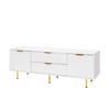 NicBex TV Stand for 80 Inch TV,TV Entertanment Center with 4-Door Storage Cabinets,Modern TV Console Table for Living Room - 2 of 4