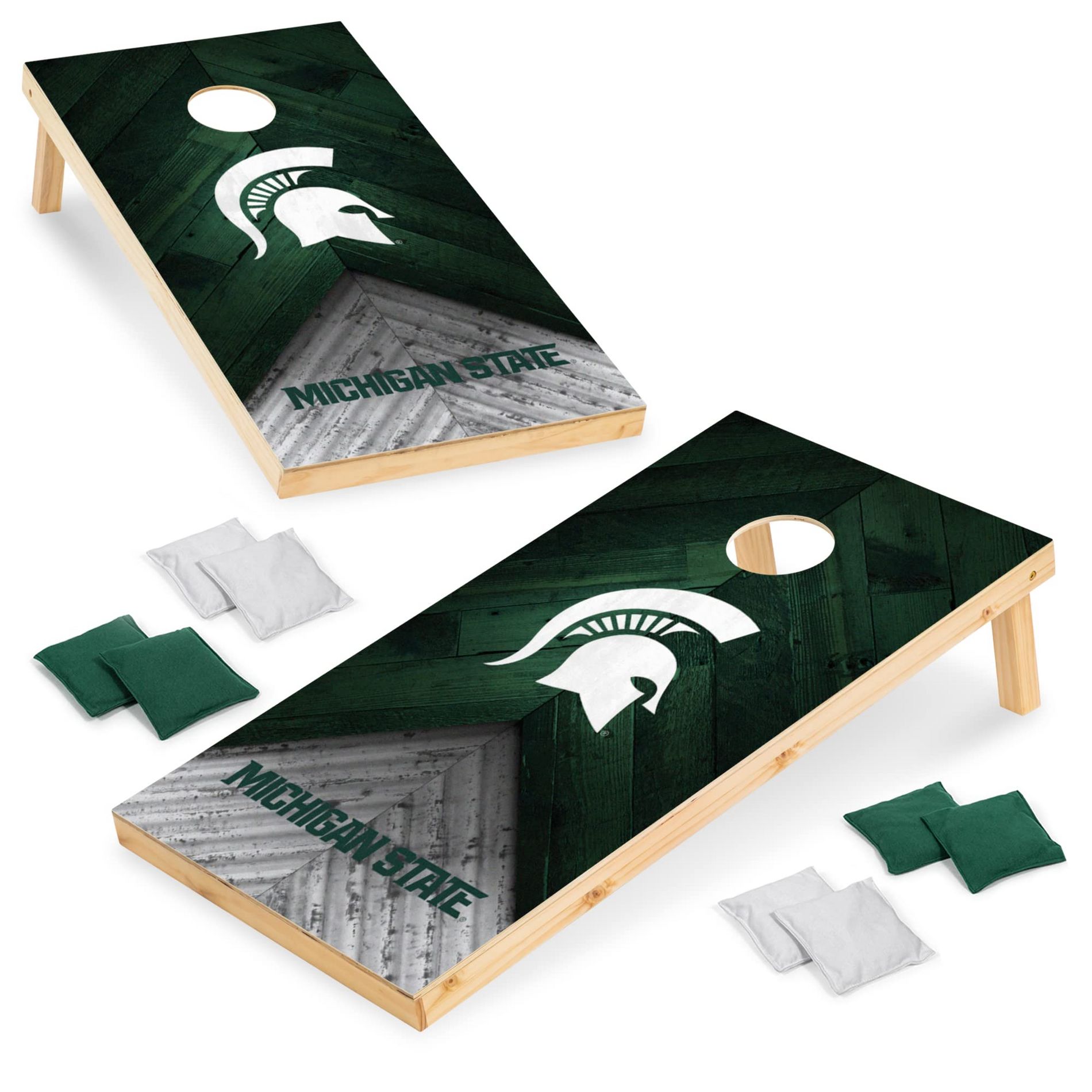 NCAA Michigan State Spartans 2'x4' Wood Cornhole Set
