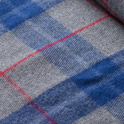 blue gray plaid