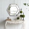 MAYEERTY 20" x 18" Hexagon Wall Mirror with Contemporary Glass Design, Home Decor Accent Mirror for Living Room, Entryway, Bedroom - 2 of 4