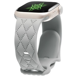 HTUTWOO Checkered Apple Watch Silicone Strap, Slim Sport Band 38/40/41/42/44/45/46/49mm for iWatch Series 11 10 9 8 7 6 5 4 3 2 1 SE Ultra - 1 of 4