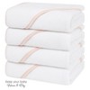 American Soft Linen Turkish Baby Hooded Bath Towel Set, 100% Cotton Soft Fluffy Baby Hooded Shower Towels - 4 of 4