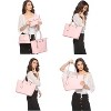 Paaaawaters Women Fashion Synthetic Leather Handbags Tote Bag Shoulder Bag Top Satchel Purse Set 4pcs - 4 of 4