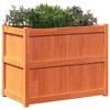 vidaXL Garden Planter Solid Pine Wood Decorative Flower Box - Wax Brown, 35.4"x19.7"x27.6", Ideal for Gardens, Balconies, or Patios - 4 of 4