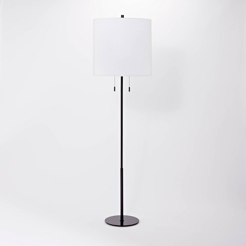Tapered Shade Metal Floor Lamp, Target Black Floor Lamp With Shelves