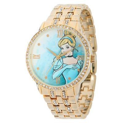 Women's Disney Princess Cinderella Watch with Alloy Case - Gold