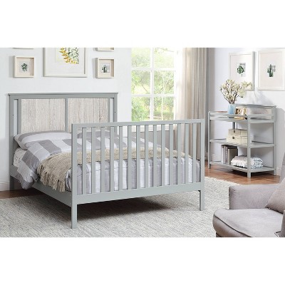 Connelly Gray 4-in-1 Convertible Crib with Veneer Panels