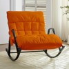 Mjkone Adjustable Widen Rocking Chair,Modern Lounge Nursery with Iron Frame - 2 of 4