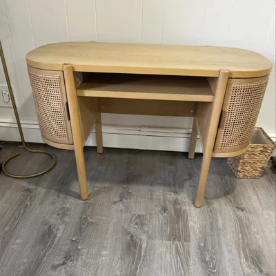 user image by Mb, Portola Hills Caned Desk - Threshold™ designed with Studio McGee