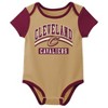 NBA Cleveland Cavaliers Boys' 3pk Bodysuit Set - 2 of 4
