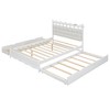 KIGFTSOD Queen Size Wooden Storage Platform Bed, with 2 Big Drawers, Twin-XL Size Trundle, One set of Sockets & USB Ports - 4 of 4