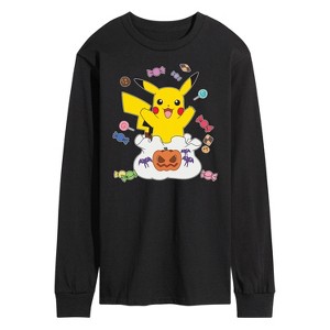 Men's - Pokémon - Gotta Eat Em All Long Sleeve Graphic T-Shirt - 1 of 4