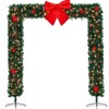 Prelit Christmas Artificial Tree Archway Decoration with Ornaments - 3 of 4