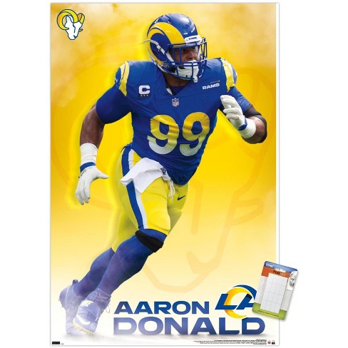 Trends International Nfl Los Angeles Rams - Aaron Donald 21 Unframed Wall  Poster Print White Mounts Bundle 22.375 X 34 : Target