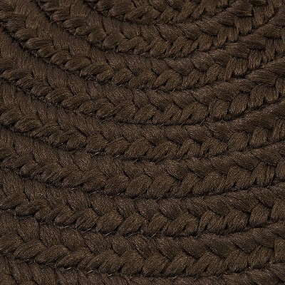 Colonial Mills Barataria Braided Rug, Brown 6x8, Oval Shape