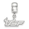 Black Bow Jewelry Sterling Silver South Florida Bulls NCAA Bead Charm - 2 of 4