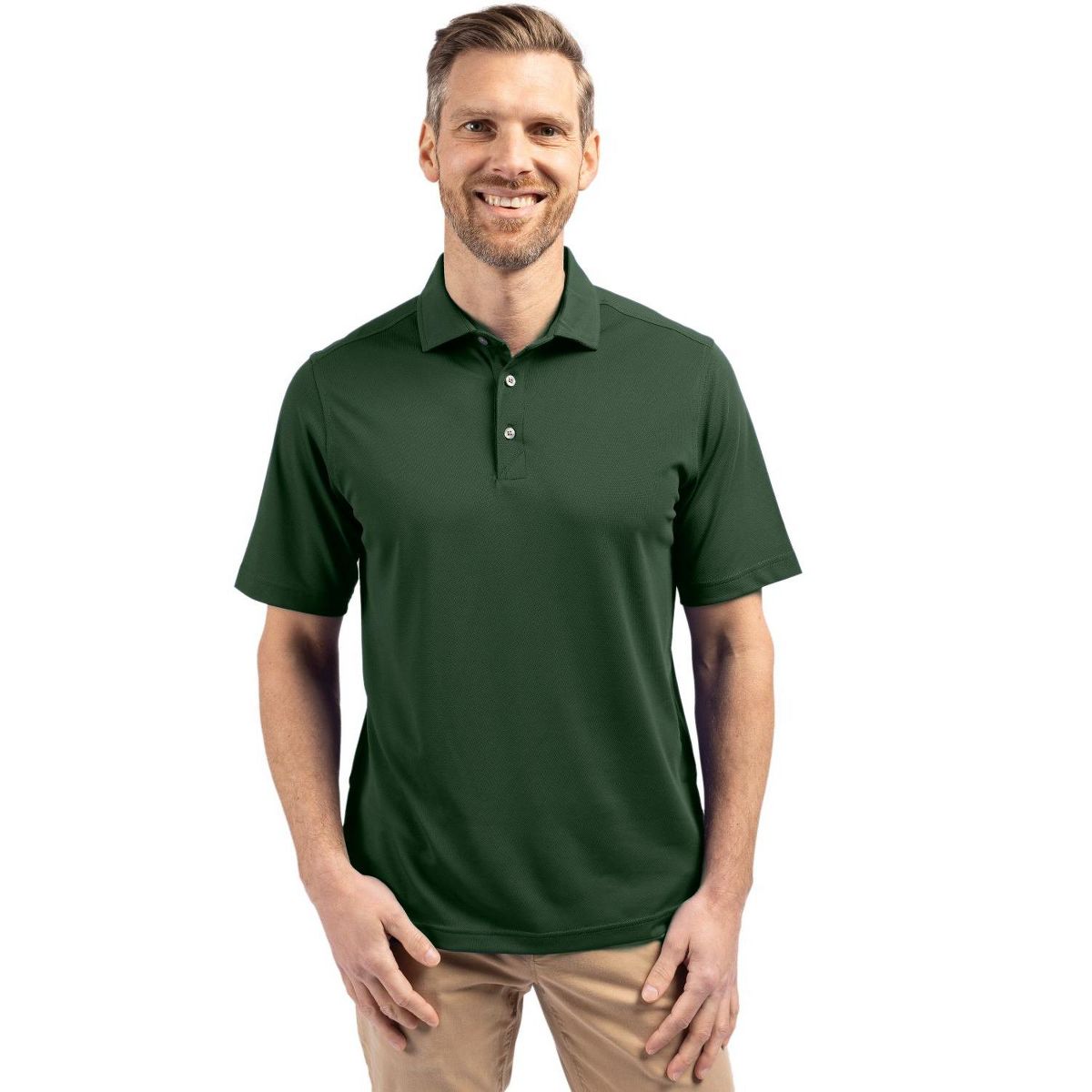 Cutter & Buck Virtue Eco Pique Recycled Mens Big and Tall Polo Shirt - thumbnail 5