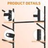 Vynxaria Freestanding Kayak Storage Rack: Holds 2/3/4 Kayaks, Adjustable Height 26.8/41/80 Inches with Lockable Wheels - 4 of 4