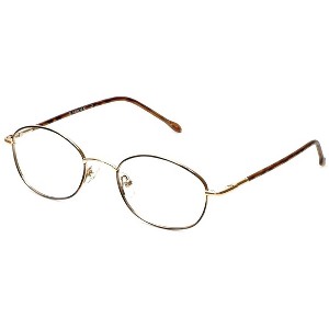 Flex Plus by Vivid FP-82 Designer Reading Eye Glasses in Tortoise Havana Brown Gold 50mm +3.00 | Unisex | Oval Shape | Medium Fit - 1 of 4