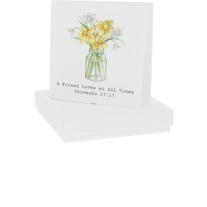 Pavilion Gift Company - Proverbs 17:17 - 5mm Sterling Silver Cubic Zirconia Stud Earrings - Earrings - 1 of 4