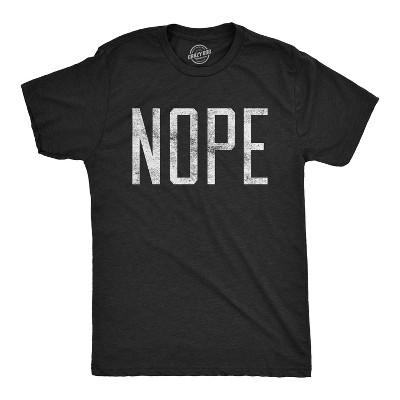 Mens Nope T shirt Funny Not Today Sarcasm Humorous Joke Gag Gift for Adult - Crazy Dog Men's T Shirt