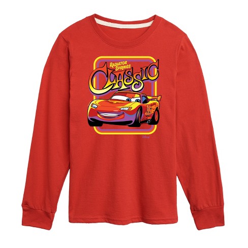 Disney Radiator Springs Classic Lightning Mcqueen Long Sleeve Graphic T shirt Red 3t Target