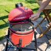 Sunnydaze Charcoal Basket with Divider for Ceramic Kamado Egg Grills - 4 of 4