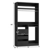Besiost 36-In Closet Organizer with Wood Drawers, Freestanding Closet System with Hanging Rods - 4 of 4