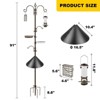 Snynuxx Bird Feeders Bird Feeding Station Kit Bird Feeding Pole Wild Bird Feeder Hanging Kit with Squirrel Guard Baffle - 2 of 4