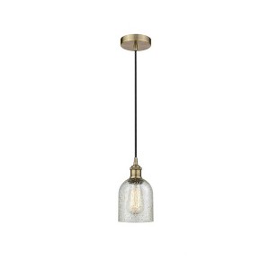 Caledonia - 1 Light Cord Hung Mini Pendant In Industrial Style-9.75 Inches Tall and 5 Inches Wide - 1 of 1