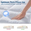 Itopfox Queen Mattress Topper with Extra Thick Pillowtop, Cooling Plush Cover, 3D Snow Down Alternative Fill for Comfortable Sleep - 3 of 4