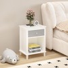 Hooseng Nightstand, Modern Night Stand with 1 Storage Drawers, End Table with Storage, Small Wooden Dresser Chest of Drawers Bedside Cabinet - 4 of 4