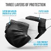 SereneLife 3-Ply Disposable Face Masks - SL3PLY50BK.3 - Black - 50 Count - Breathable Non-Woven Fabric - 3 of 4