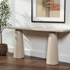 HomeRoots 72" Natural Solid Wood Distressed Double Pedestal Console Table - 2 of 4