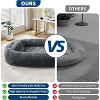 COZONY Human Dog Bed for Adult and Pets, Removable Faux Fur Orthopedic Foam Portable Handle Side Pockets - 3 of 4
