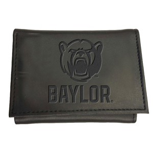Evergreen NCAA Baylor Bears Black Leather Trifold Wallet Officially Licensed with Gift Box - 1 of 1