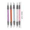 Unique Bargains Double Head Nail Painting Brushes Set White Purple Blue Orange Pink 5 Pcs - 4 of 4