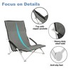 Beach Camping Folding Adults with Carry Bag︱Low Profile, Lightweight, Portable Chair for Outdoor Travel - 2 of 4
