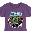 Girls' - Marvel - Avengers Paper Rip Fitted Short Sleeve Graphic T-Shirt - 2 of 4