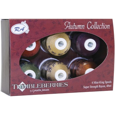 Thimbleberries Rayon Thread Collection 1,100yd 6/Pkg-Autumn