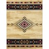 Vynxaria Tribes Southwest Area Rug - 2ft x 3ft Beige Frontier-Inspired Accent Rug - 4 of 4