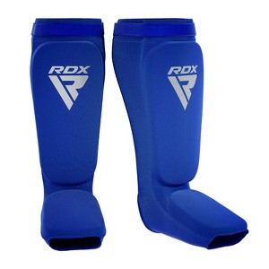RDX Sports T1 Black Shin Instep Guards Premium Quality For Sparring, Grappling, Martial Arts, Kickboxing, Taekwondo, Karate - 1 of 4