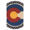 Earth Rugs Colorado Flag Printed Round Trivet – 10" Braided Jute Hot Pad - 3 of 3