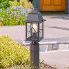 C Cattleya 16in Oil-Rubbed Bronze Outdoor Post Light with Seeded Glass for Walkway, Backyard or Garden - 2 of 4