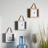 Set of 3 Wood Wall Clocks with Rope Strap White - Olivia & May - image 2 of 4