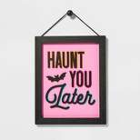 Night of the Vivid Dead Haunt You Later Wood Halloween Wall Sign - Hyde & EEK! Boutique™