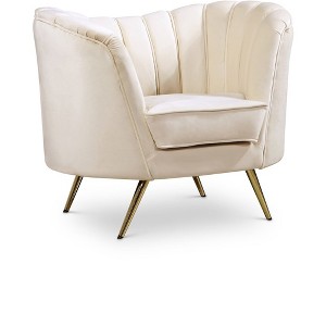 Meridian Furniture,Margo Velvet Chair - 1 of 4