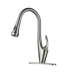 CASAINC Deck Mounted 1-Hole Single Handle Pull-out Kitchen Faucet - 1 of 4